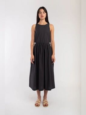 NWT - Micaela Greg - Cinch Dress - Faded Black - S